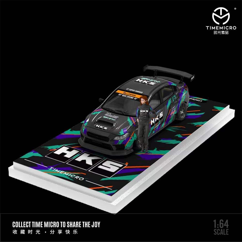 1/64 timemicro subaru スバル WRX STI hks フィギュア付き