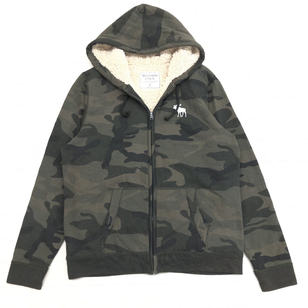 Abercrombie & Fitch アバクロ ジップアップパーカー　ボア Amazon.co.jp: [アバクロンビー & フィッチ] メンズ ジップ
