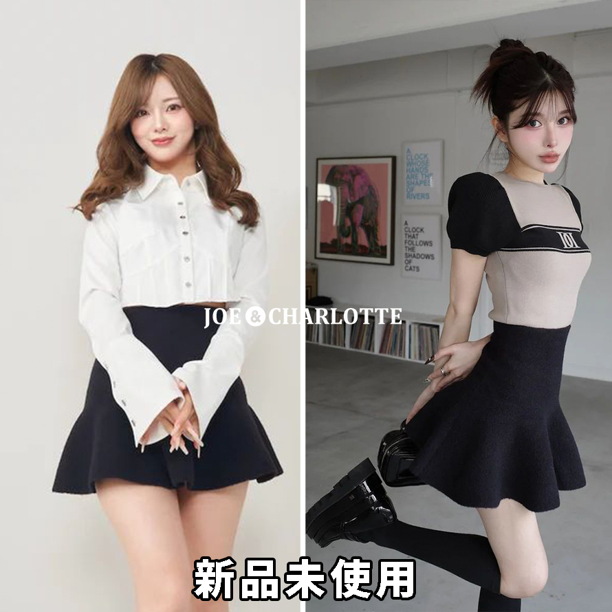 ダーリッチ darich ハイウエストニットミニスカート BLK FREE ダーリッチ darich ハイウエストニットミニスカート BLK FREE