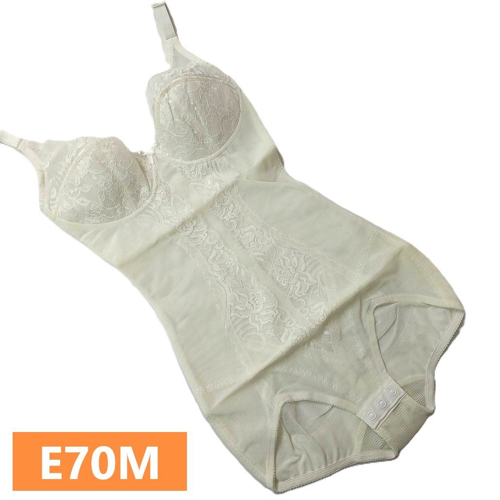 ラココ　クリファ　ボディスーツ　E70M　ホワイト　白　補(bǔ)正　補(bǔ)整　日本制　ラ?ココ　crefa　新品　?st1734　