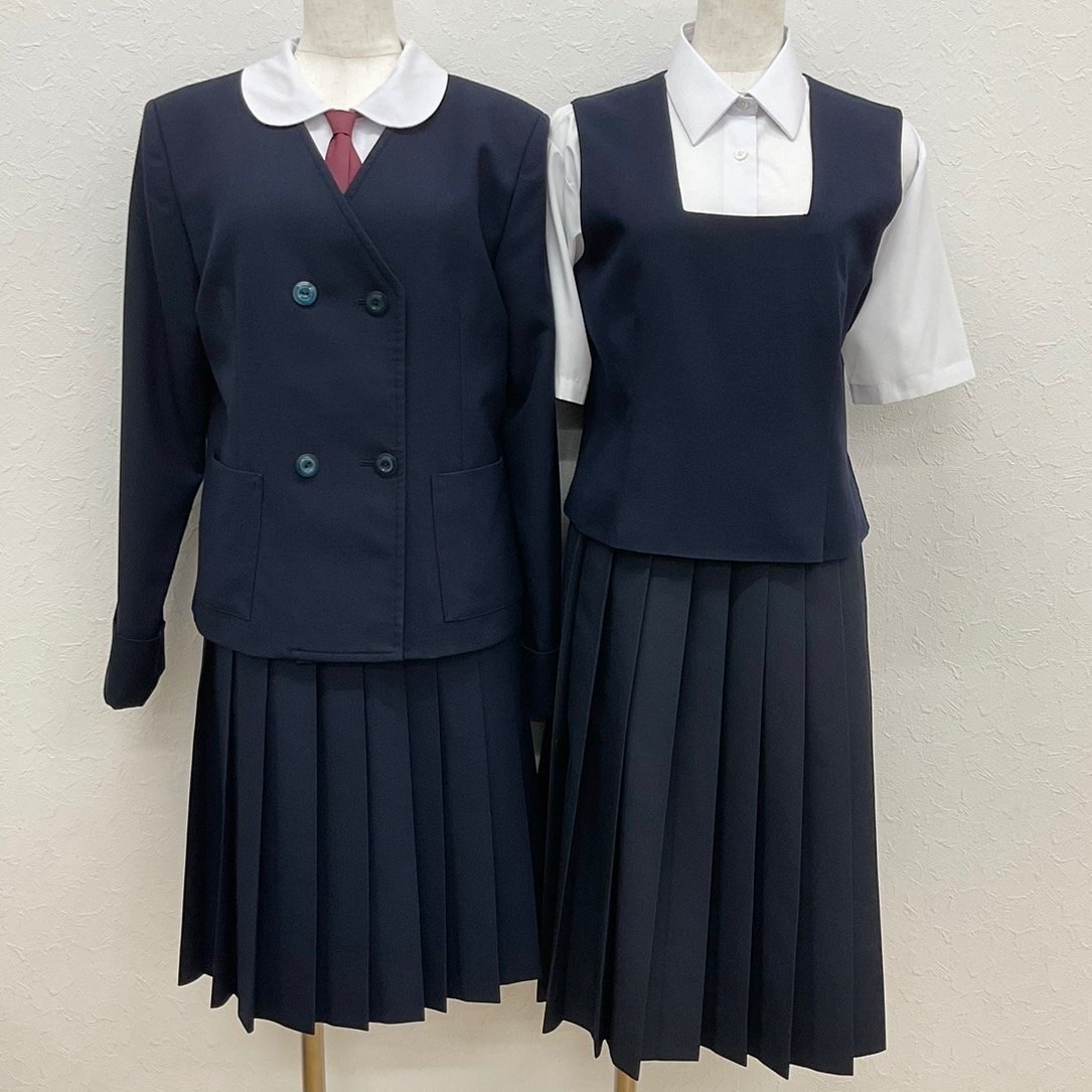 U1194/S1397(中古)千葉県 小見川中学校 女子制服7点 /ブレザー U1194/S1397(中古)千葉県 小見川中学校 女子制服7点 /ブレザー