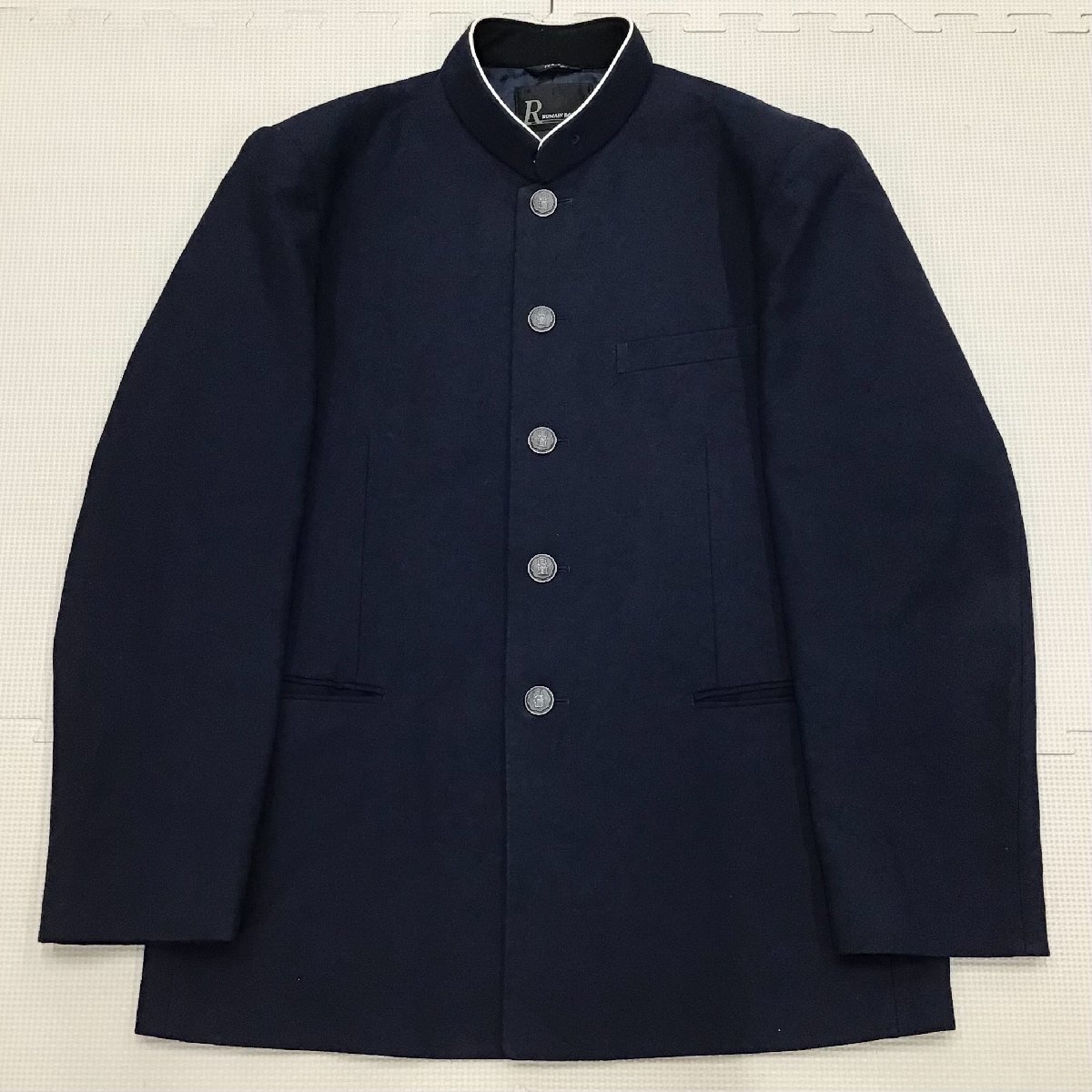 O977/A(中古)愛知県 一宮興道高校 男子制服 1点 /指定品/Cランク/学ラン:175A/ラウンドカラー/ROMAIN ROLLAND/青紺/冬服/男子生徒/学生服