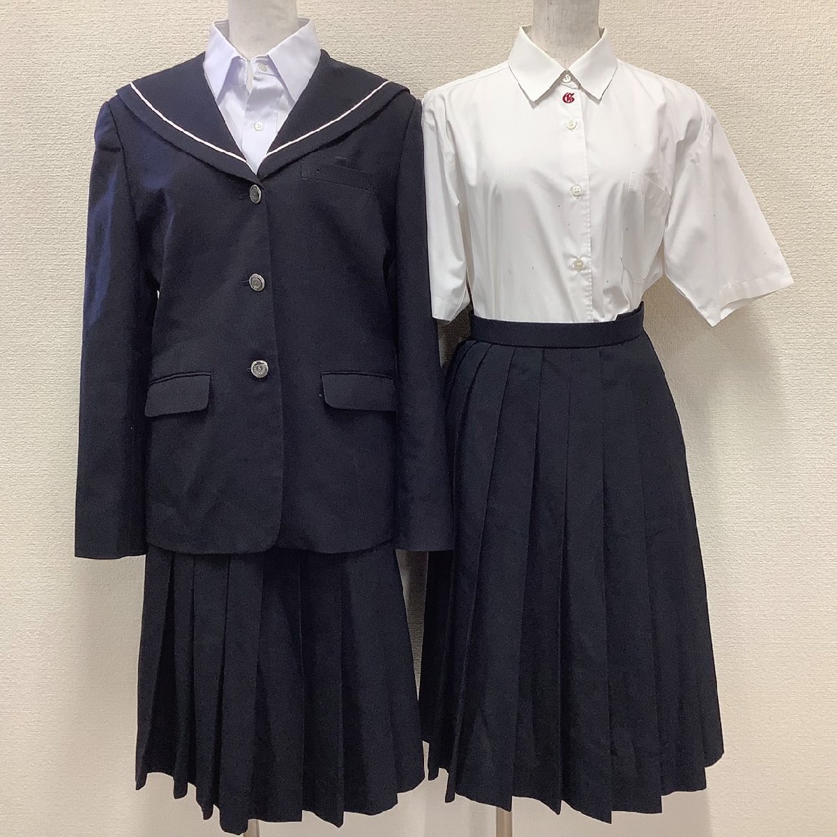 メーカー 一覧 U1262/S1201(中古)愛知県 小牧高校 4点 /ブレザー:L/ブラウス:M 学生服