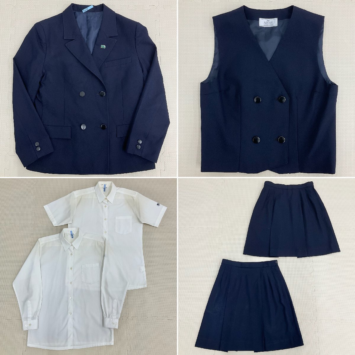 U1199/S1401(中古)神奈川県 柏陽高校 女子制服6点 /校章付 U1199/S1401(中古)神奈川県 柏陽高校 女子制服6点 /校章付