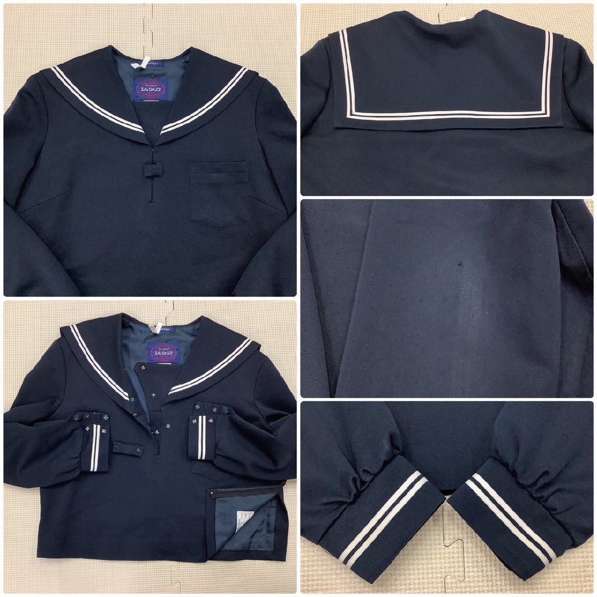 I972/Y(中古)福島県 東和中学校 女子制服6点 /170A/W72/丈65/丈 I972/Y(中古)福島県 東和中学校 女子制服6点 /170A/W72/丈65/丈