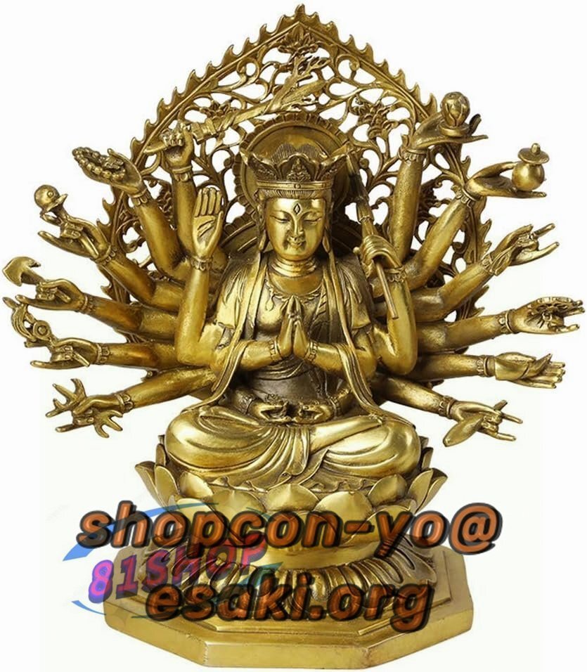 館蔵珍品 銅製 拓金 千手觀音像』置物 賞物 貴重物品 収蔵品 館蔵珍品 銅製 拓金 千手觀音像』置物 賞物 貴重物品 収蔵品
