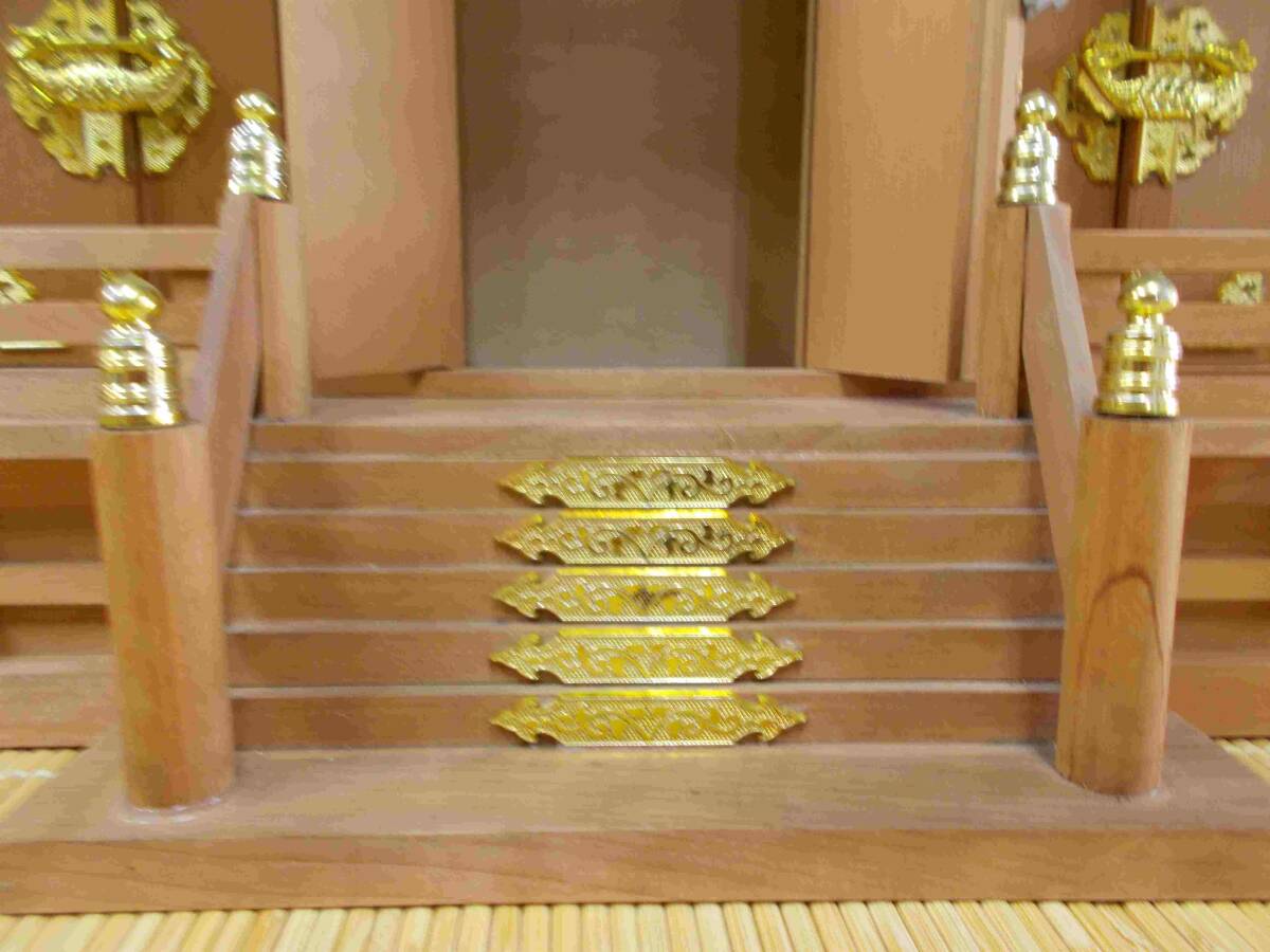 神棚 神棚五社 お札入れ棚 お札立て ヒノキ 展示キズ処分 巾93cm 神棚 神棚五社 お札入れ棚 お札立て ヒノキ 展示キズ処分 巾93cm