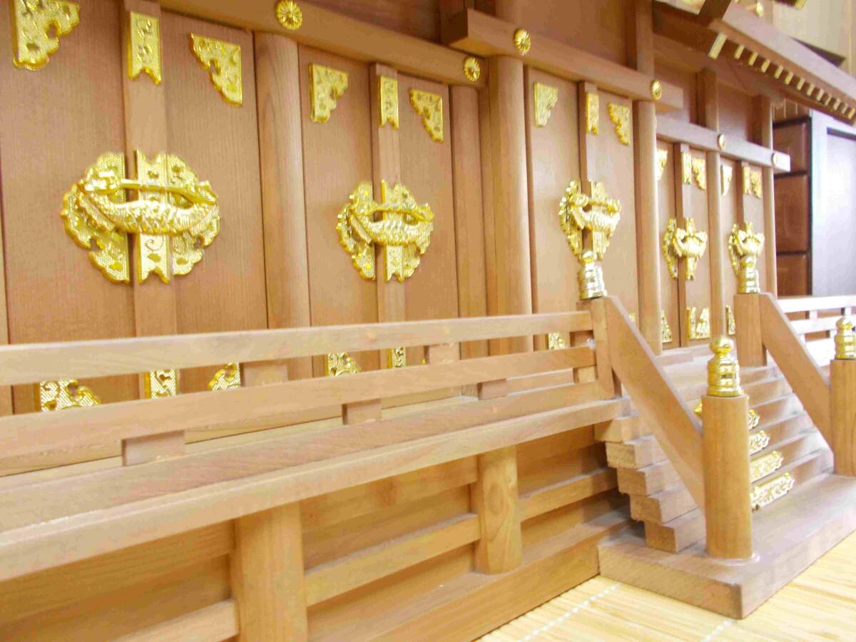 神棚 神棚五社 お札入れ棚 お札立て ヒノキ 展示キズ処分 巾93cm 神棚 神棚五社 お札入れ棚 お札立て ヒノキ 展示キズ処分 巾93cm