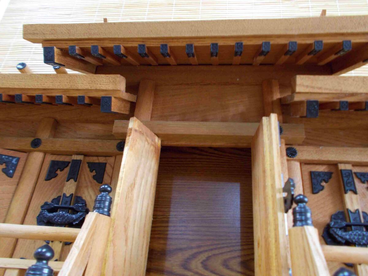 神棚 神棚五社 お札入れ棚 お札立て 新ケヤキ 88cm巾 高さ47cm 神棚 神棚五社 お札入れ棚 お札立て 新ケヤキ 88cm巾 高さ47cm