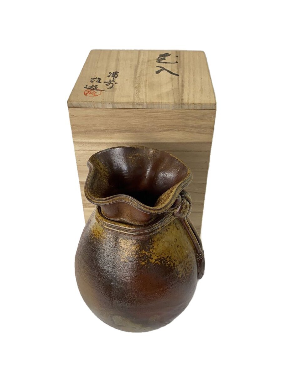 備前焼/縄飾り/花器