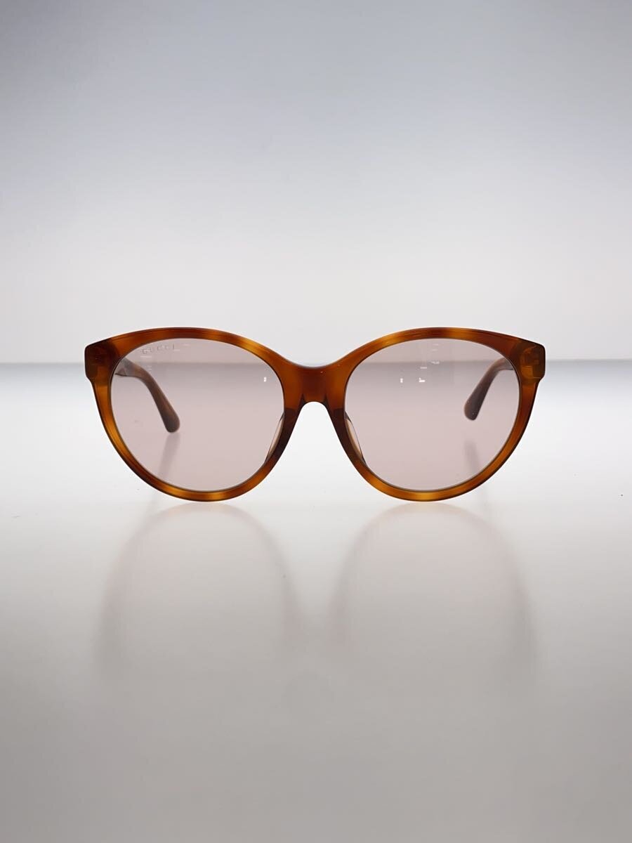GUCCI◆フォックス/サングラス/ウェリントン/ベッコウ柄/BRW/PNK/レディース/GG0419SA