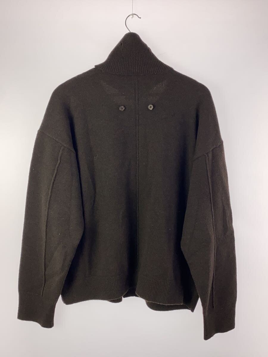 stein*CASHMERE WITH A NECK CARDIGAN/S/ wool /BRW/ plain /ST