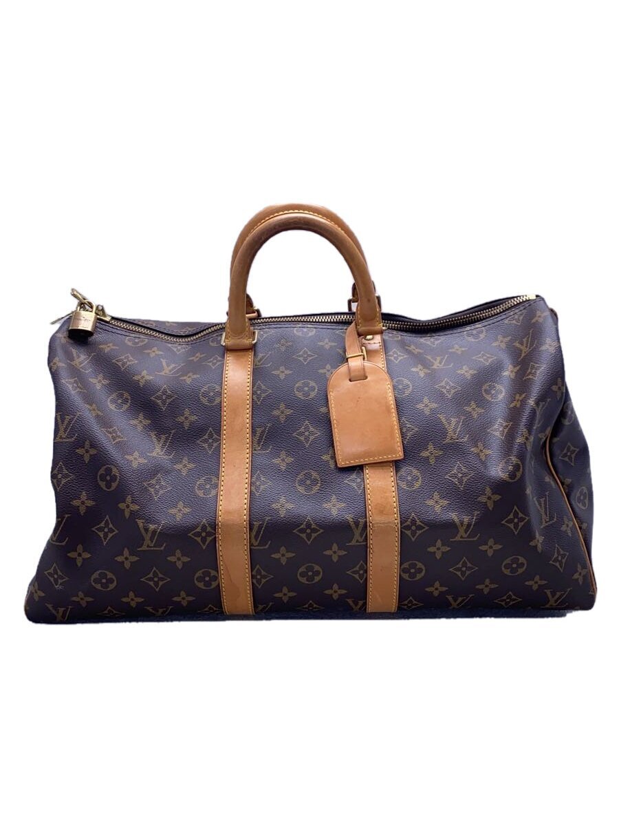 LOUIS VUITTON◇キーポル45_モノグラム・キャンバス_BRW/PVC/BRW LOUIS VUITTON◇キーポル45_モノグラム・キャンバス_BRW/PVC/BRW