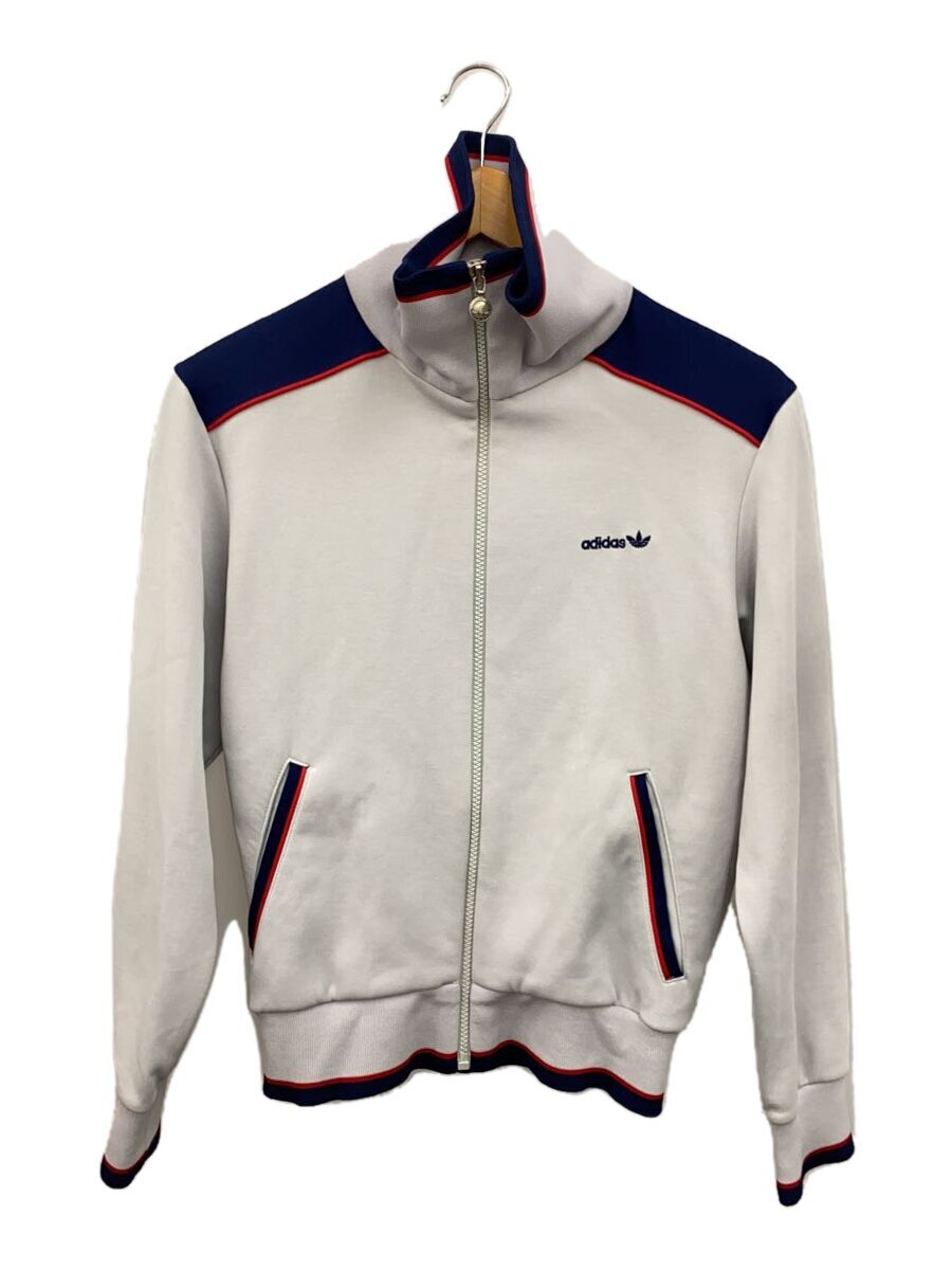 adidas◆80s/TRACK TOP/西ドイツ製/ジャージ/S/ポリエステル/GRY/ATS-72