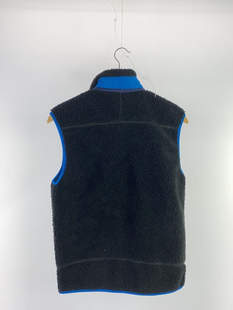 patagonia◆フリースベスト/XS/ポリエステル/BLK/無地/23048_画像2