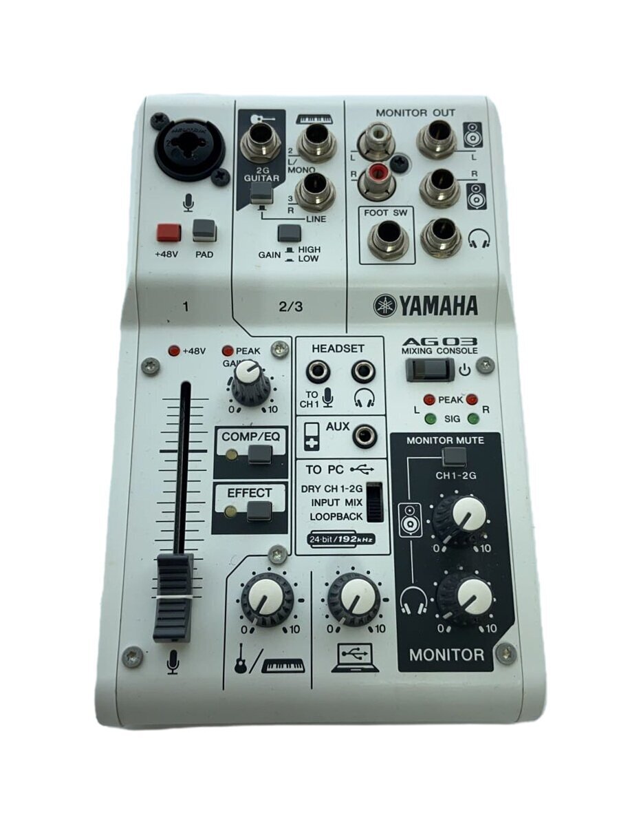 YAMAHA◇AG03 W/ライブストリーミングミキサー/ホワイト YAMAHA◇AG03 W/ライブストリーミングミキサー/ホワイト
