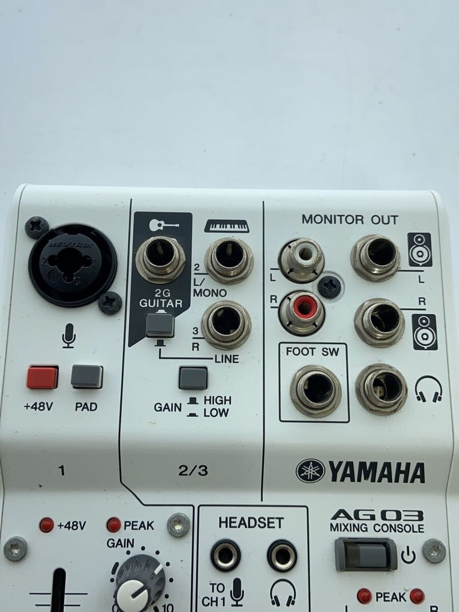 YAMAHA◇AG03 W/ライブストリーミングミキサー/ホワイト YAMAHA◇AG03 W/ライブストリーミングミキサー/ホワイト