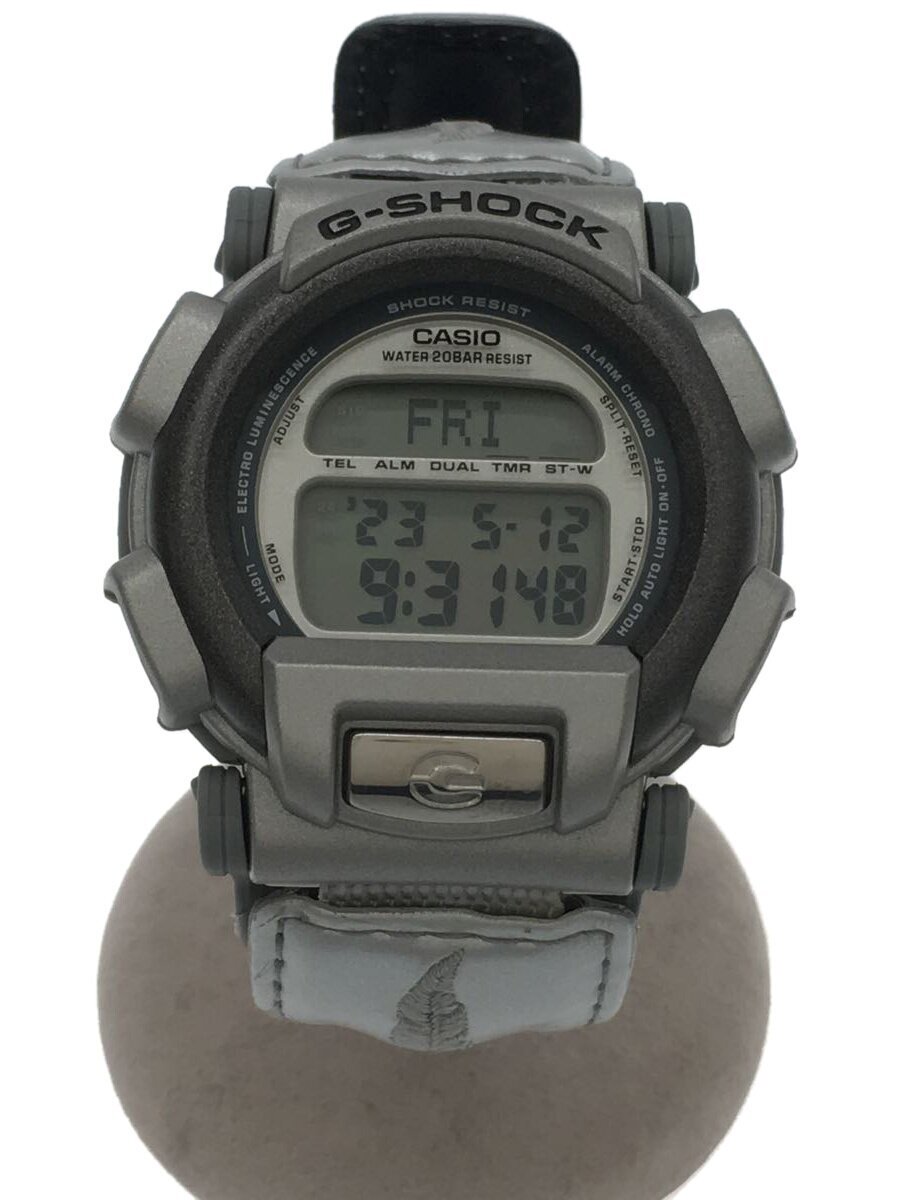 CASIO◆クォーツ腕時計・G-SHOCK/デジタル/GRY/SLV//
