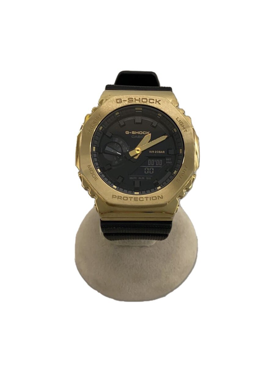 CASIO◆クォーツ腕時計_G-SHOCK/デジアナ/BLK