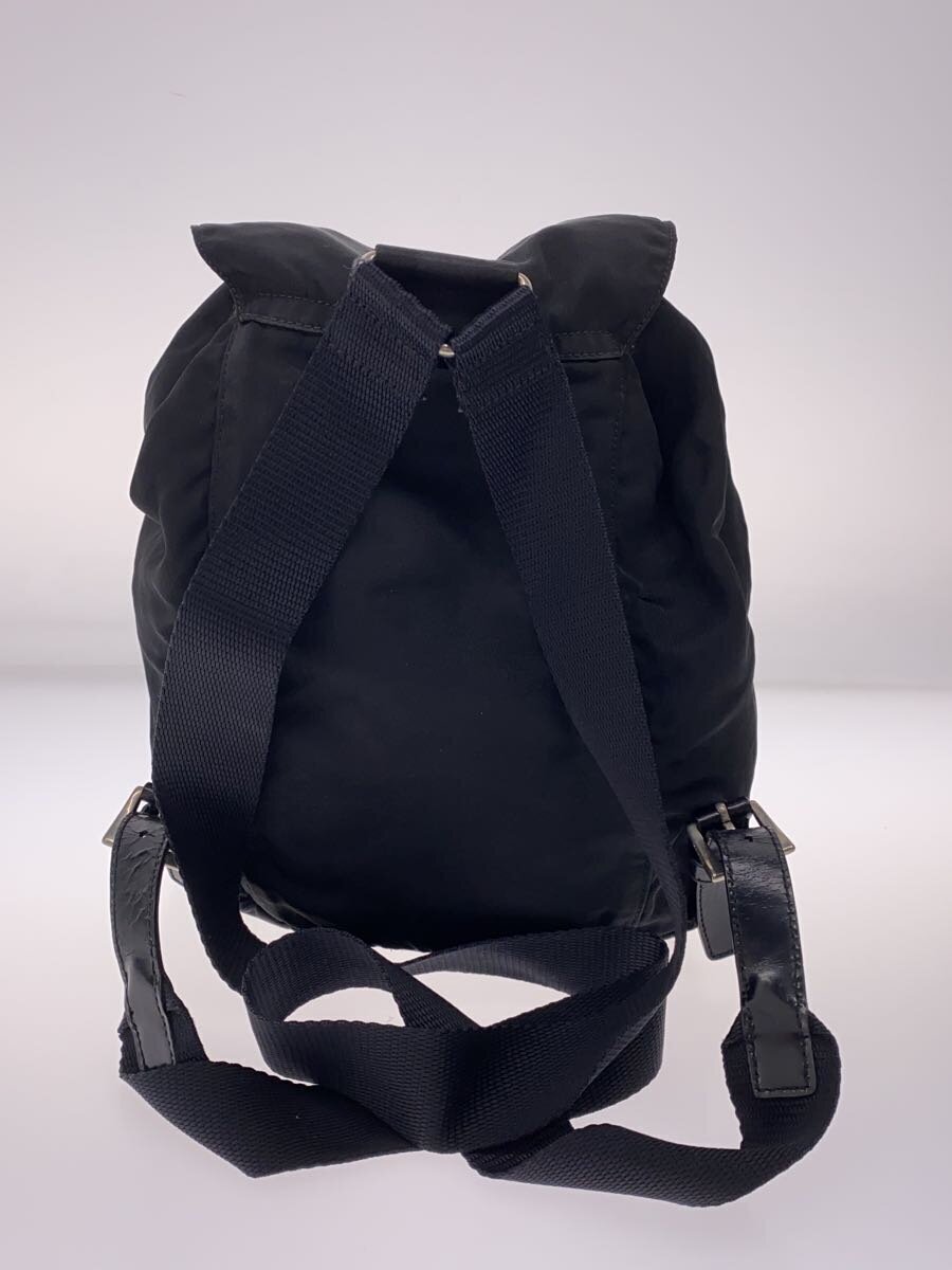 PRADA◇ミニリュック/巾着/ナイロン/BLK/使用感有 - リュック PRADA◇ミニリュック/巾着/ナイロン/BLK/使用感有 - リュック