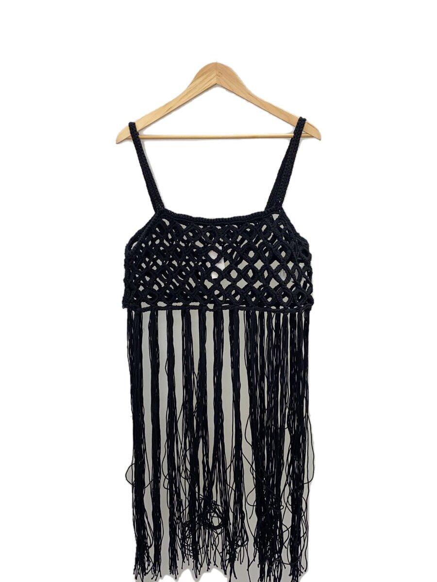 MAISON SPECIAL◆ニットベスト(厚手)/FREE/コットン/BLK