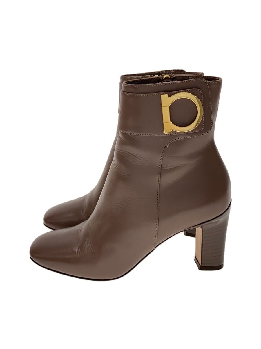 Salvatore Ferragamo* bootie /US5/BRW/ leather 