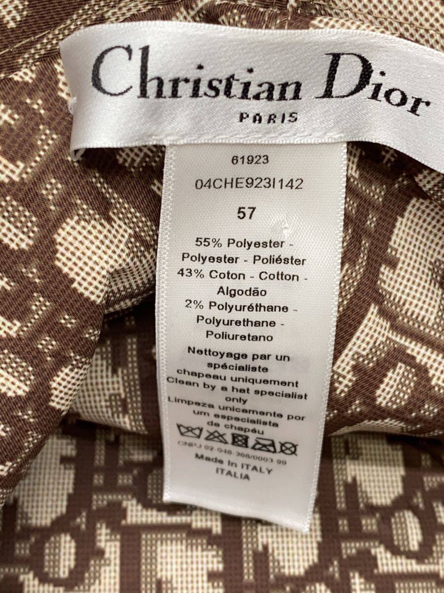 あい Christian Dior◇ハット/-/ポリエステル/BEG/チェック/レディース