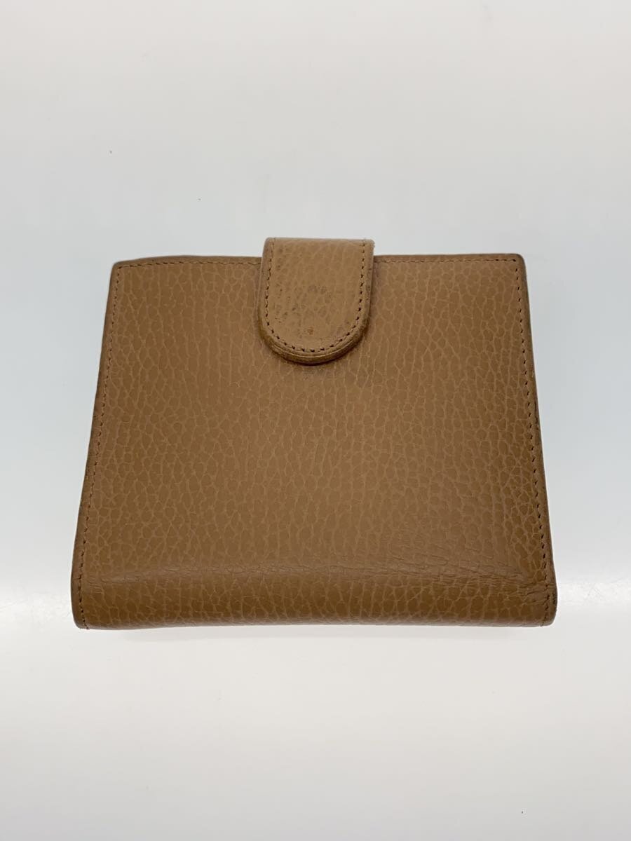 GUCCI グッチ インターロッキング 折り財布 スエード レザー ベージュ GUCCI◇GUCCI 2つ折り財布_インターロッキングG_レザー_ベージュ