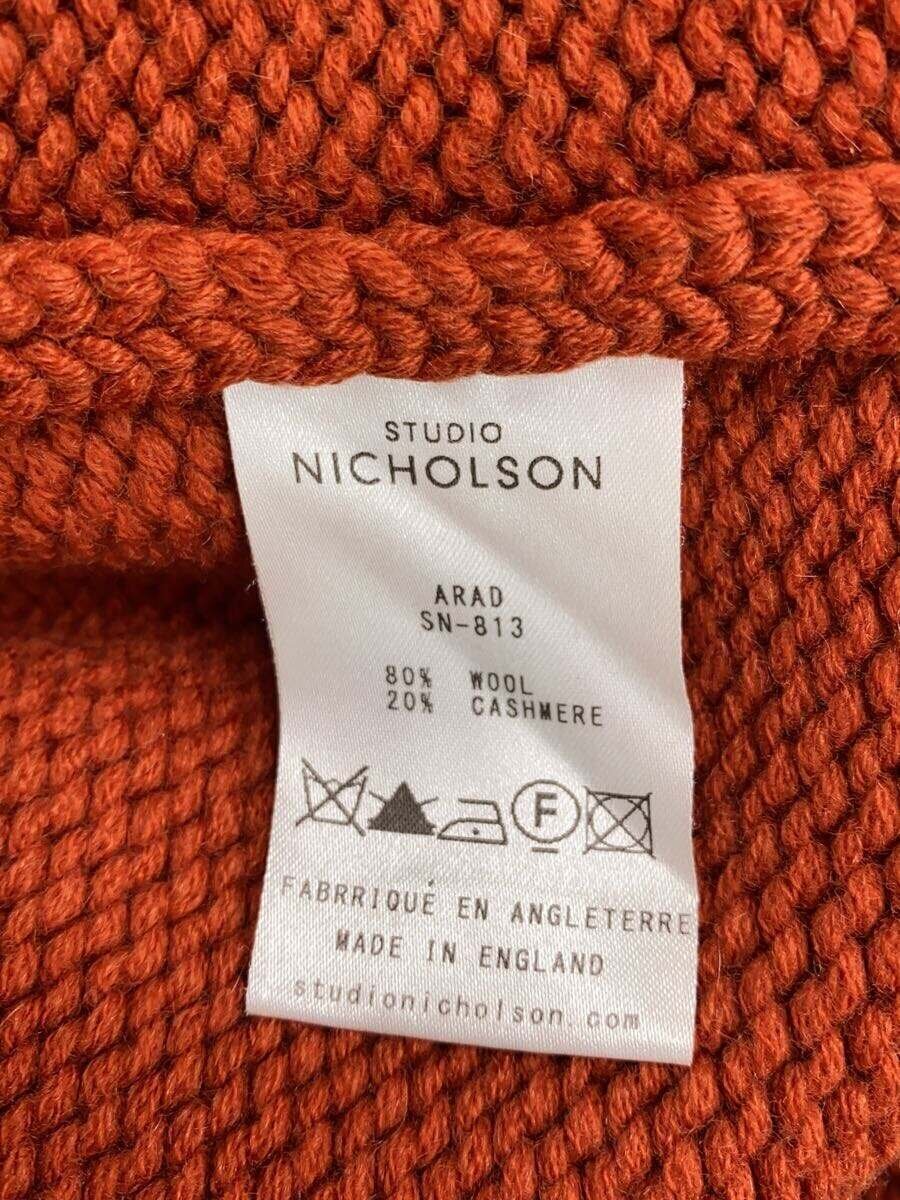 STUDIO NICHOLSON* sweater ( thick )/0/ wool /ORN/ plain /SN-813//