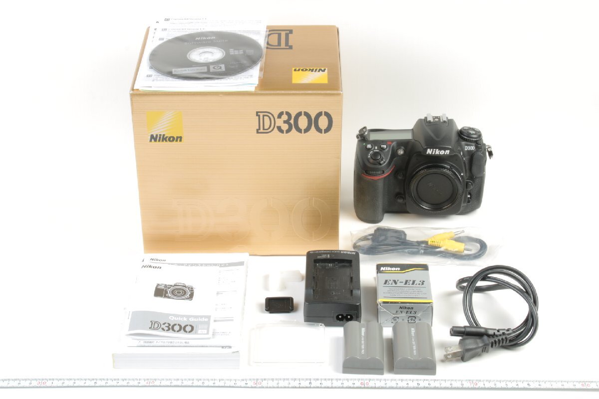 ※ 実写動作確認済 Nikon ニコン デジタルカメラ D-300 ボディ 一式セット バッテリー2個 電池 充電器 c0580 ニコン