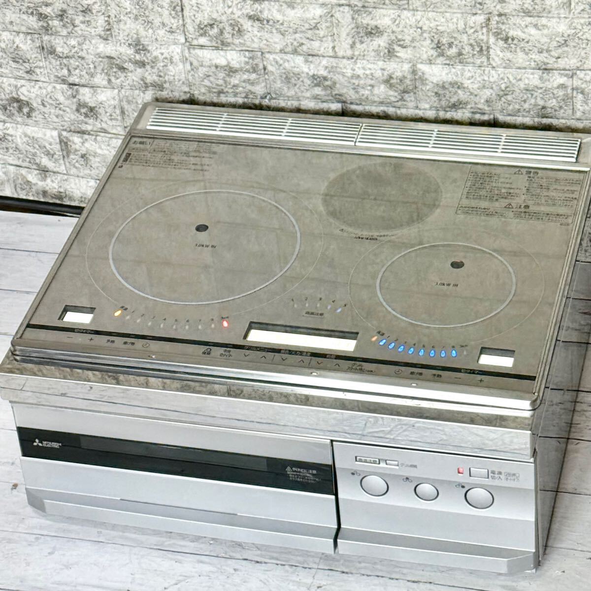 三菱 CS-G34VS 三菱電機 ビルトイン IHクッキングヒーター 3口