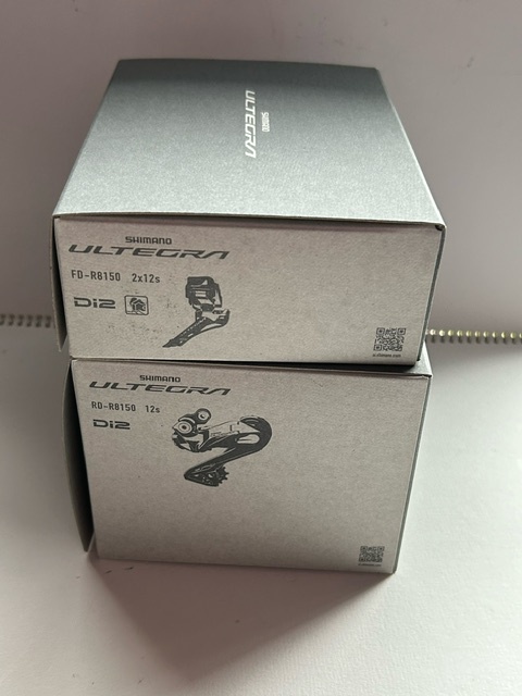 シマノ、アルテグラ、Di2、2x12速、FD-R8150/RD-R8150、未使用