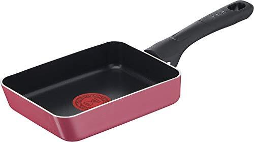 ティファール 玉子焼き器 12×18cm ガス火対応 「クランベリーレッド エッグロースター」 こびりつきにくい レッド