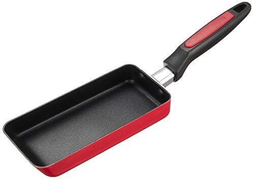 パール金属 ミニ 卵焼き フライパン 8×18cm スリム ガス火専用 玉子焼き器 フッ素加工 コンパクト HB-217