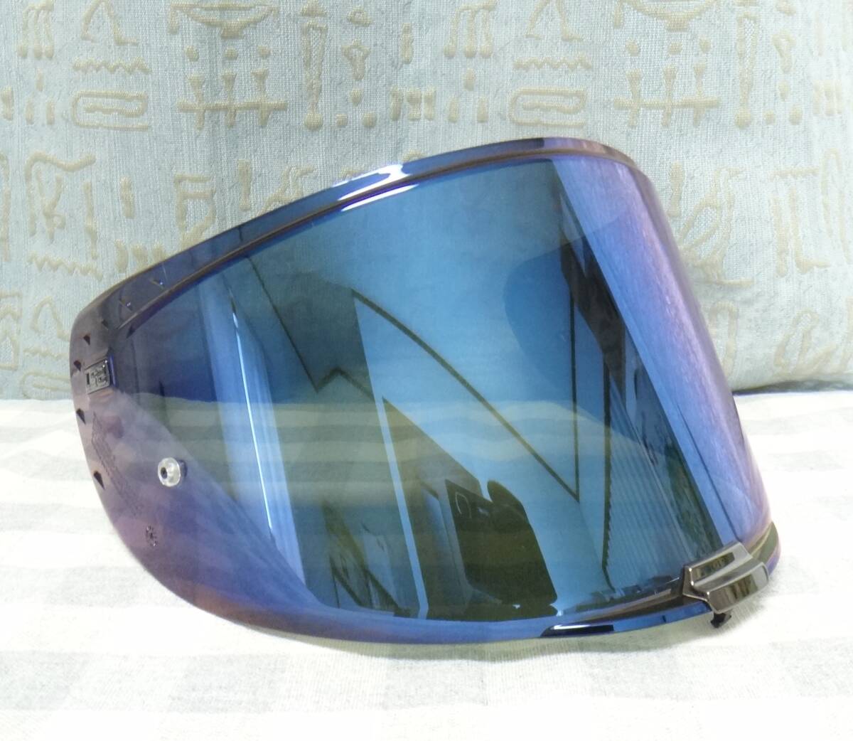 送料450円より LS2ヘルメット用シールド　FF-MHR-90　ミラー　ブルー系　※色味やスモーク度合いは畫像にてご判斷ください。