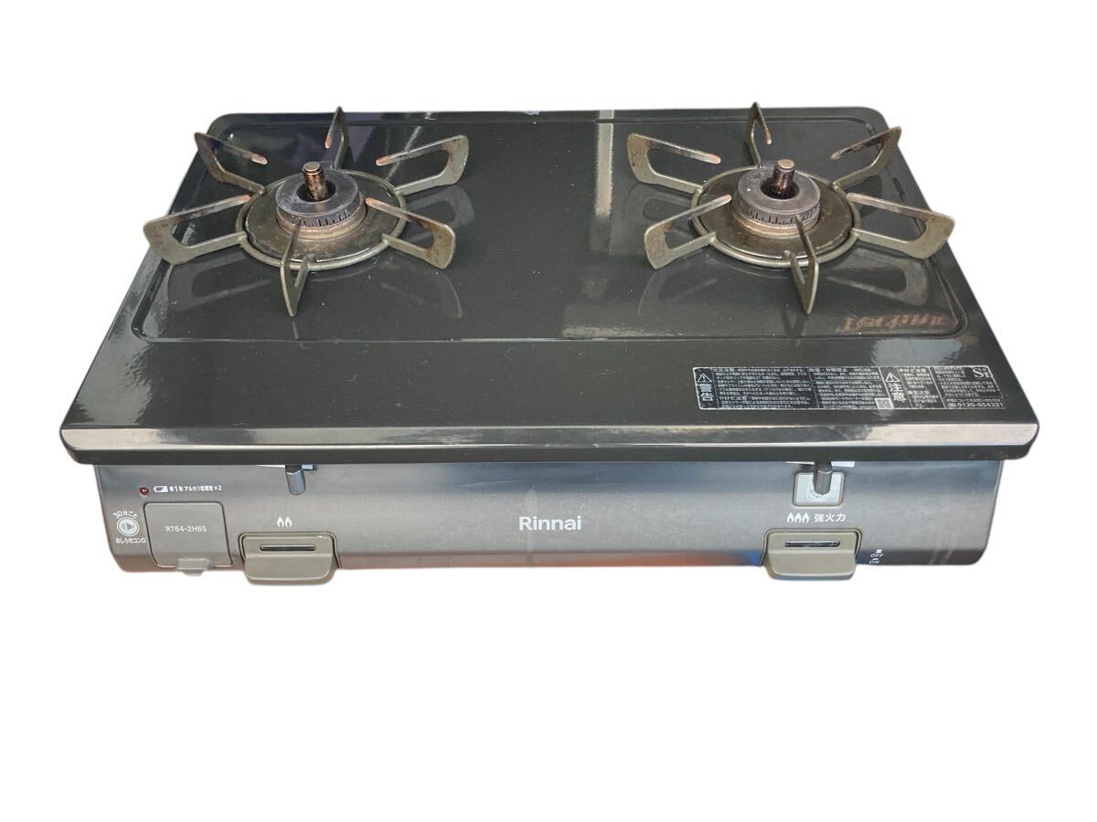動作品！ Rinnai リンナイ LPガス用 ガスコンロ RT64-2H6S-R 2020年製 
