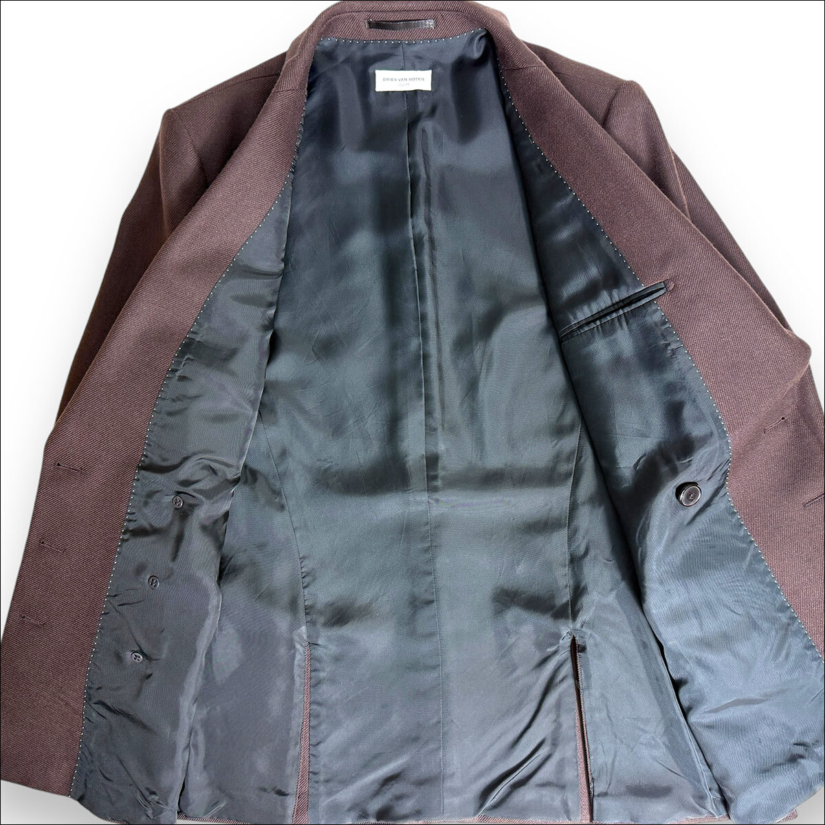 J5072 超美品 ドリスヴァンノッテン 秋冬 ピークドラペル ダブル J5072 超美品 ドリスヴァンノッテン 秋冬 ピークドラペル ダブル
