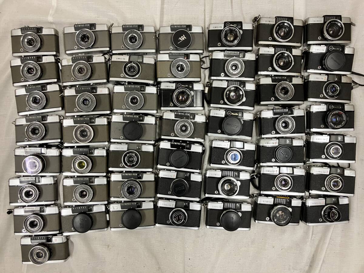 【大量50個】 オリンパス Olympus オリンパスペン Olympus-Pen Pen-EE EE-2 Pen-D 等 コンパクトカメラ 大量 シリーズ まとめ ジャンク D93