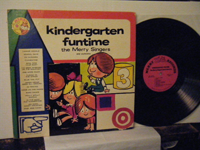 ▲LP THE MERRY SINGERS / KINDERGAERTEN FUNTIME 輸入盤 海外の童謡 ムード◇r3307
