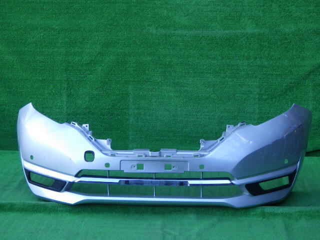 E12 NE12 後期 ノート 純正フロントバンパー メッキ ガーニッシュ付 日産NOTE シルバー 62022 5WJ0H