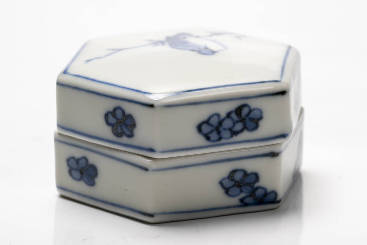 十六代永楽善五郎(即全)造 染付叭々鳥(哥々鳥)香合「茶道具 十六代永楽善五郎(即全)造 染付叭々鳥(哥々鳥)香合「茶道具