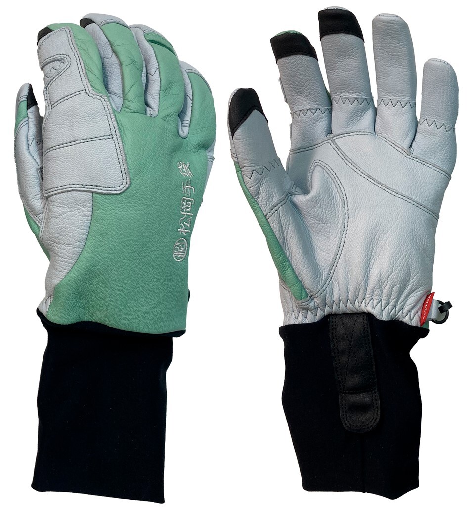 25松岡手袋　ESK-2350A　MINT/LIGHTGRAY（限定カラー）サイズ：L　定価は￥18150　薄手のオールシーズンモデル