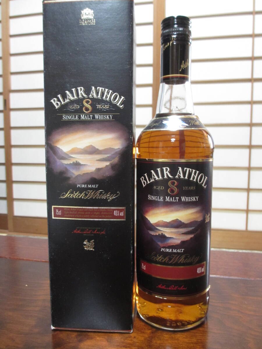 【未開栓　レア古酒】ブレアアソール８年　BLAIR ATHOL　８Years　ハイランドシングルモルト　750ｍｌ　40％　箱付き