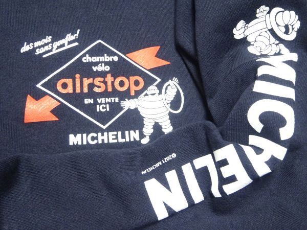 ★新品?ミシュラン★ジップアップフーディーL/紺MICHELINジップパーカースウェットシャツ企業(yè)物ジャケットブルゾン