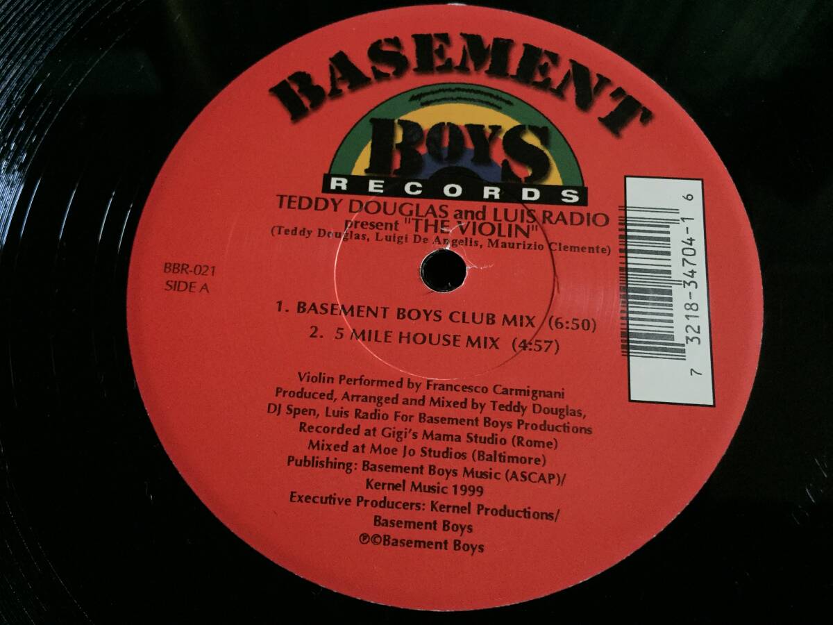 ★Teddy Douglas & Luis Radio / The Violin 12EP ★Qsok3★ Emma House 2000収録曲 / Basement Boys Records BBR-021