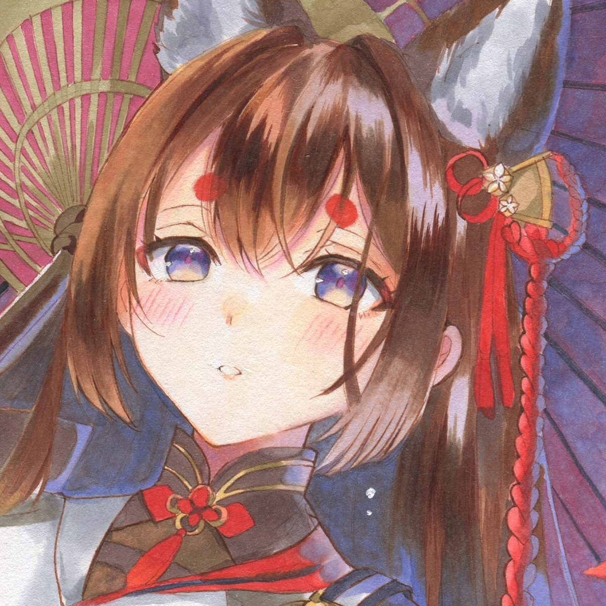 アクリル画　ファンデルパーレの聖母のアレンジ　手描き ファン・エイク【ファン・デル・パーレの聖母子】 - 手描き 絵画