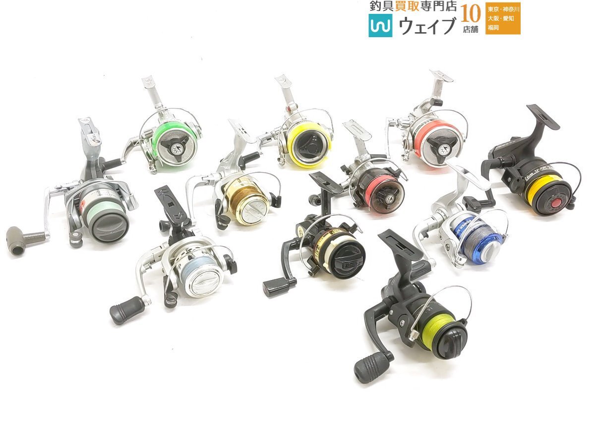シマノ ホリデースピン3000、オリムピック ゼブラ1500 他 中古、オールドスピニングリール 計11点セット