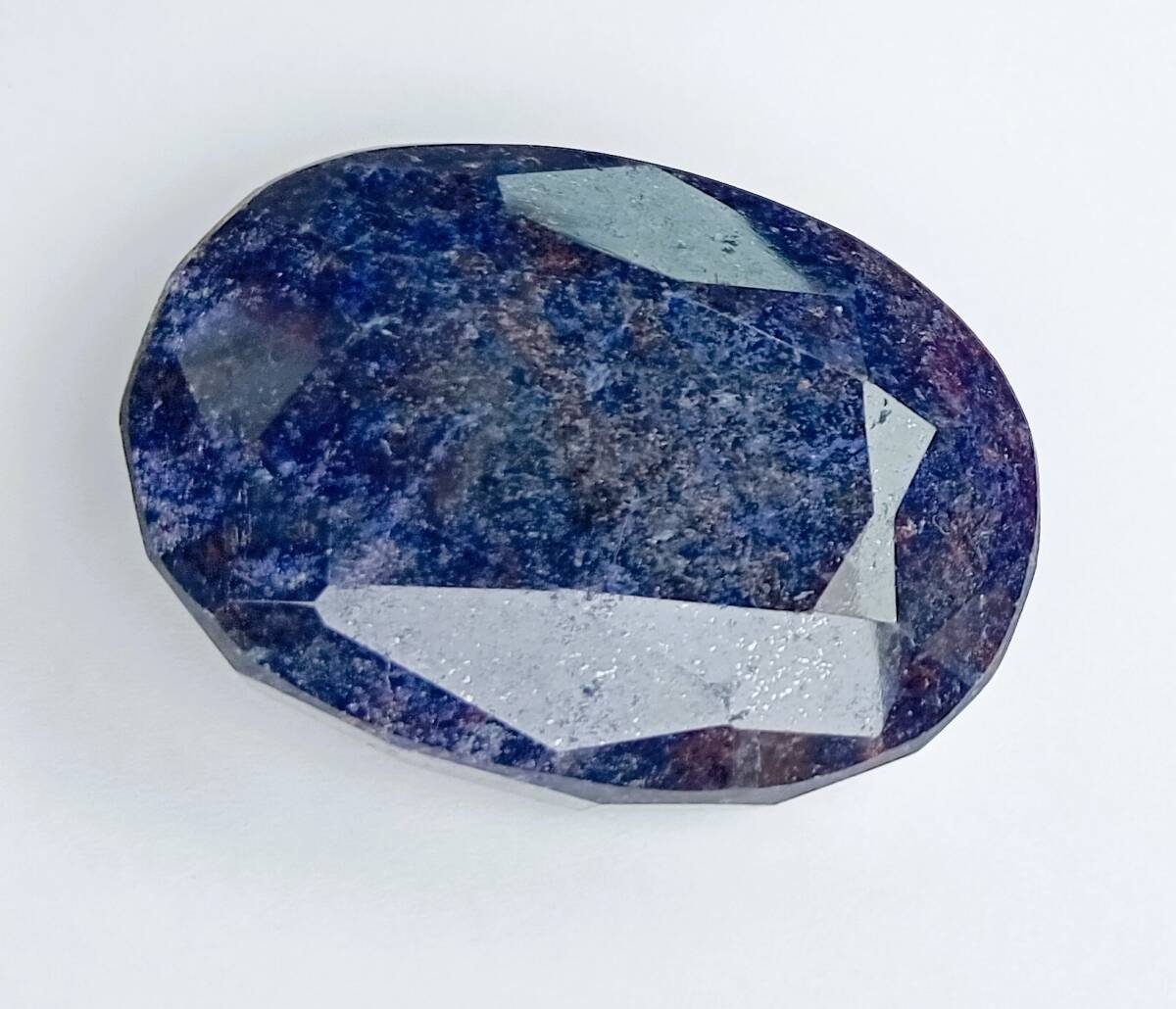 サファイア系コランダム オーバルカット 458.1カラット EGL証明付 50x36x23 巨大な石!パワーストーン?_画像3