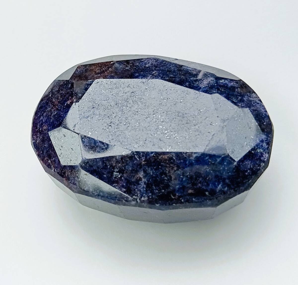 サファイア系コランダム オーバルカット 458.1カラット EGL証明付 50x36x23 巨大な石!パワーストーン?_画像1