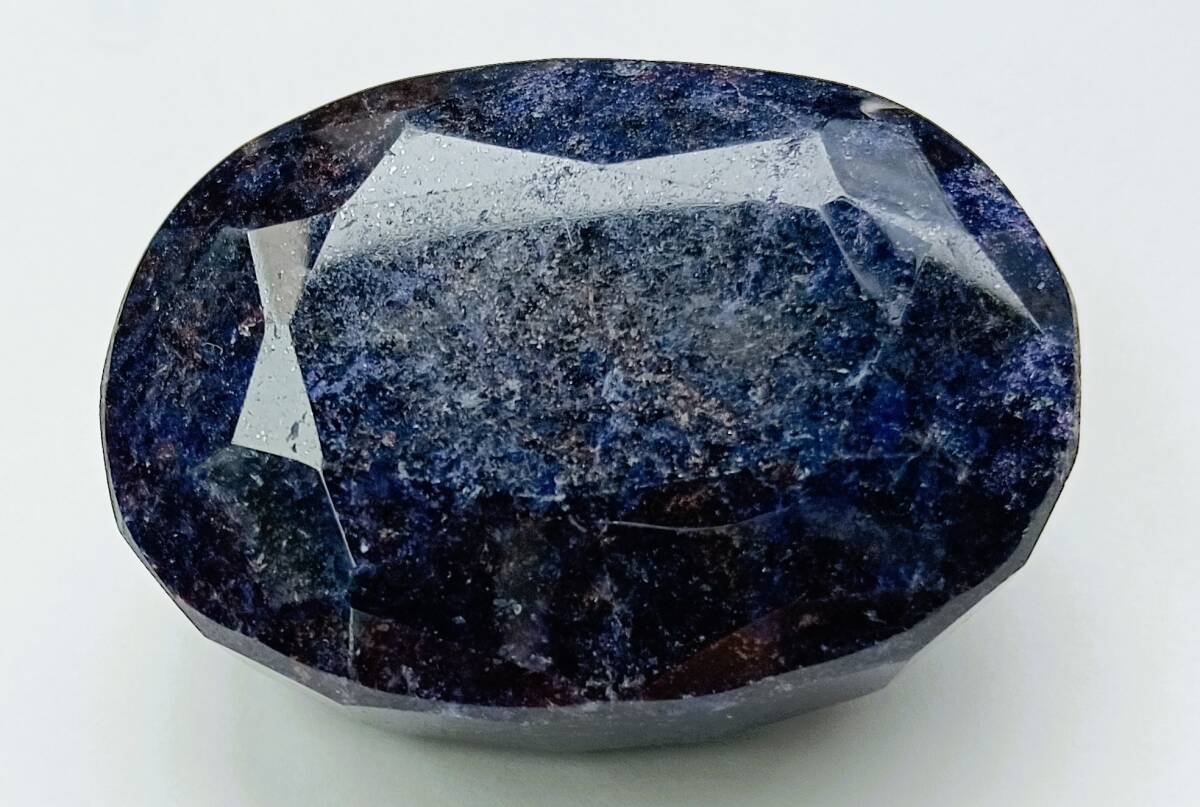 サファイア系コランダム オーバルカット 458.1カラット EGL証明付 50x36x23 巨大な石!パワーストーン?_画像8